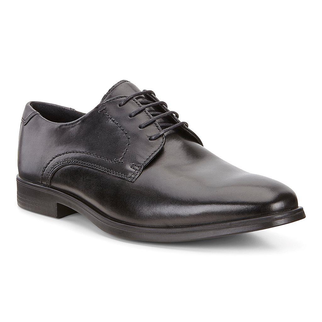 Ecco Melbourne Mens Business Shoes In Black - India AEF-617540